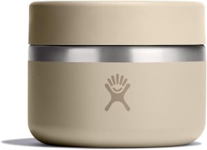Hydro Flask Food Jar ?C Insulated Stainless Steel. Snack Travel Container for Hot Food & Soup 12 Oz Oat Tan