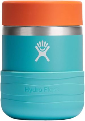 Hydro Flask Insulated Food Container - Snack Container for Kids and Lunch Box - 12 Oz Food Jar in Seaspray Blue