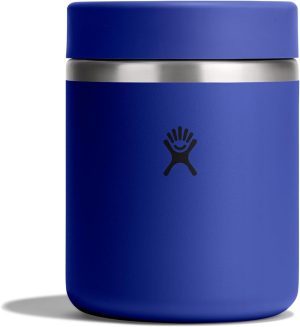 Hydro Flask Food Jar ?C Insulated Stainless Steel. Snack Travel Container for Hot Food & Soup 28 Oz Capri Blue
