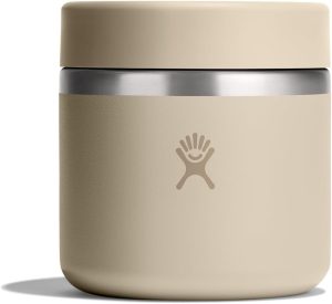 Hydro Flask Food Jar ?C Insulated Stainless Steel. Snack Travel Container for Hot Food & Soup 20 Oz Oat Tan
