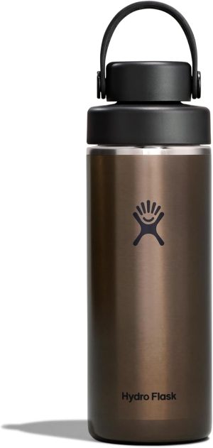 Hydro Flask Lightweight Wide Flex Chug Cap - Insulated Stainless Steel Water Bottle 16 Oz Obsidian