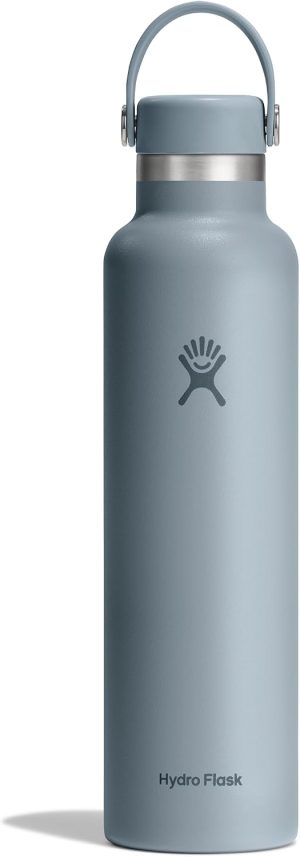 Hydro Flask Water Bottle - Insulated Stainless Steel - Non Spill. Leakproof in 24 Oz Shale Gray