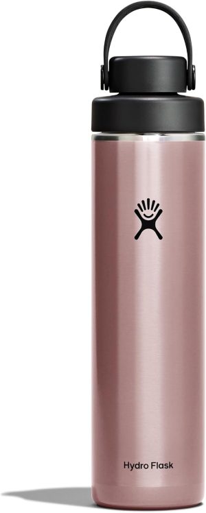 Hydro Flask Lightweight Wide Flex Chug Cap - Insulated Stainless Steel Water Bottle 24 Oz Quartz