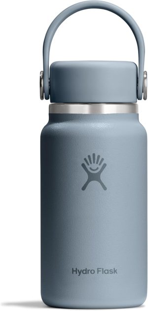 Hydro Flask Micro Bottle - Insulated Mini Leak Proof Flask for Purse or Pocket in 6.7 Oz Shale Gray