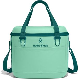 Hydro Flask Carryout Cooler - Insulated Portable Soft Cooler - 15 L Capacity in Mermaid Green