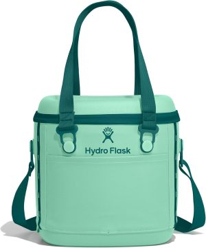 Hydro Flask Carryout Cooler - Insulated Portable Soft Cooler - 10 L Capacity in Mermaid Green